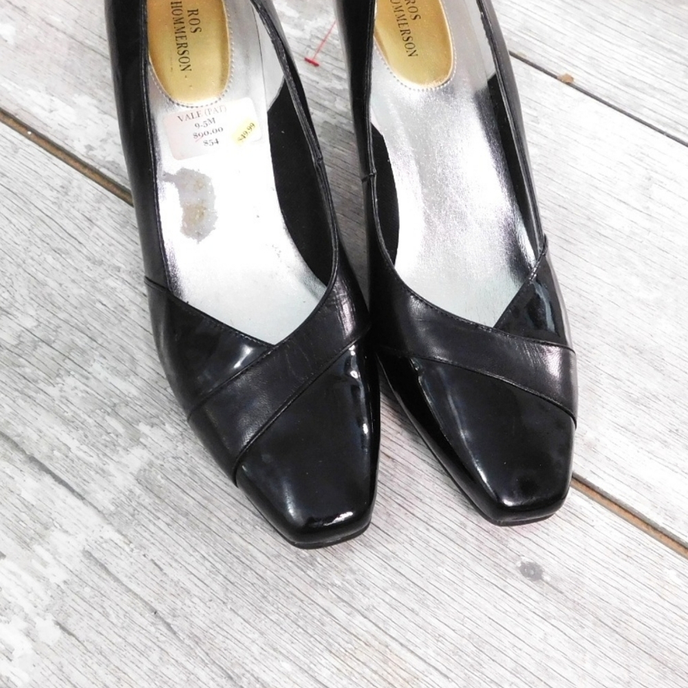 ROS HAMMERSON WMN 7M VALLERIE LTHR HEEL PUMPS - Picture 2 of 7